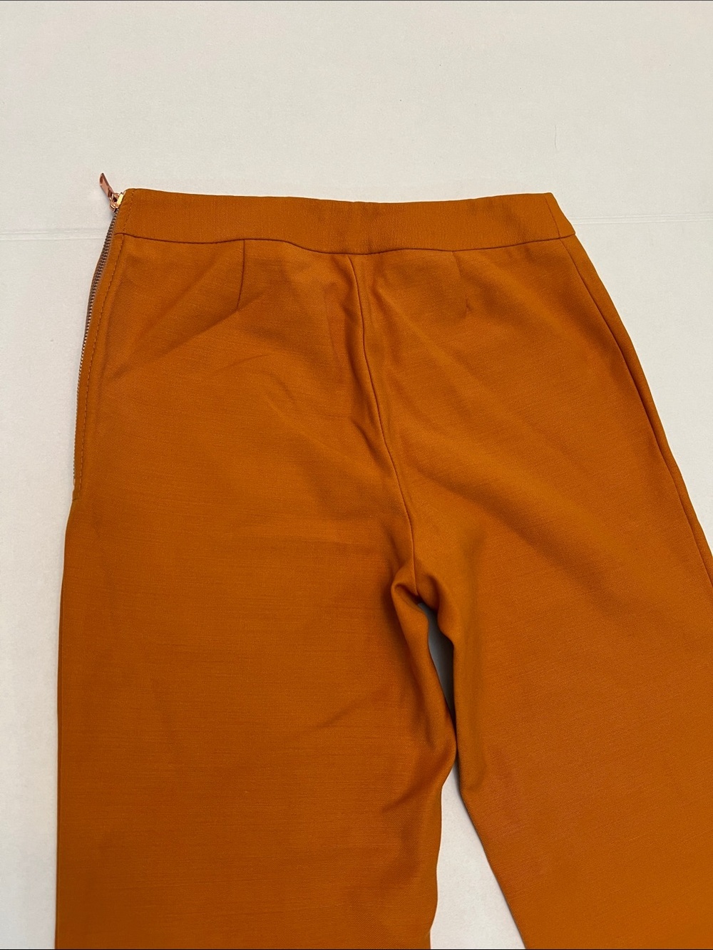 MOSCHINO CHEAP AND CHIC BURNT ORANGE BROWN PULL ON VIRGIN WOOL PANT SIZE 4 - Picture 12 of 13